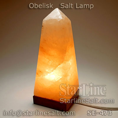 Obelisk Salt Lamp Pink